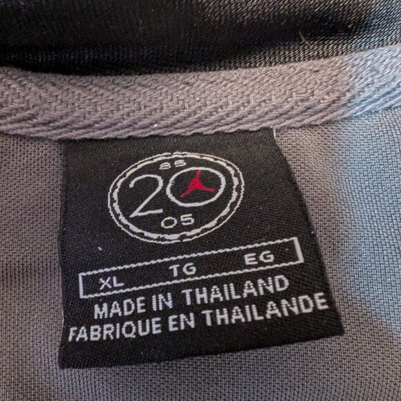 2005 Vintage Air Jordan 20th Anniversary Mens Basketball Jersey Size Large Gray - Picture 4 of 9